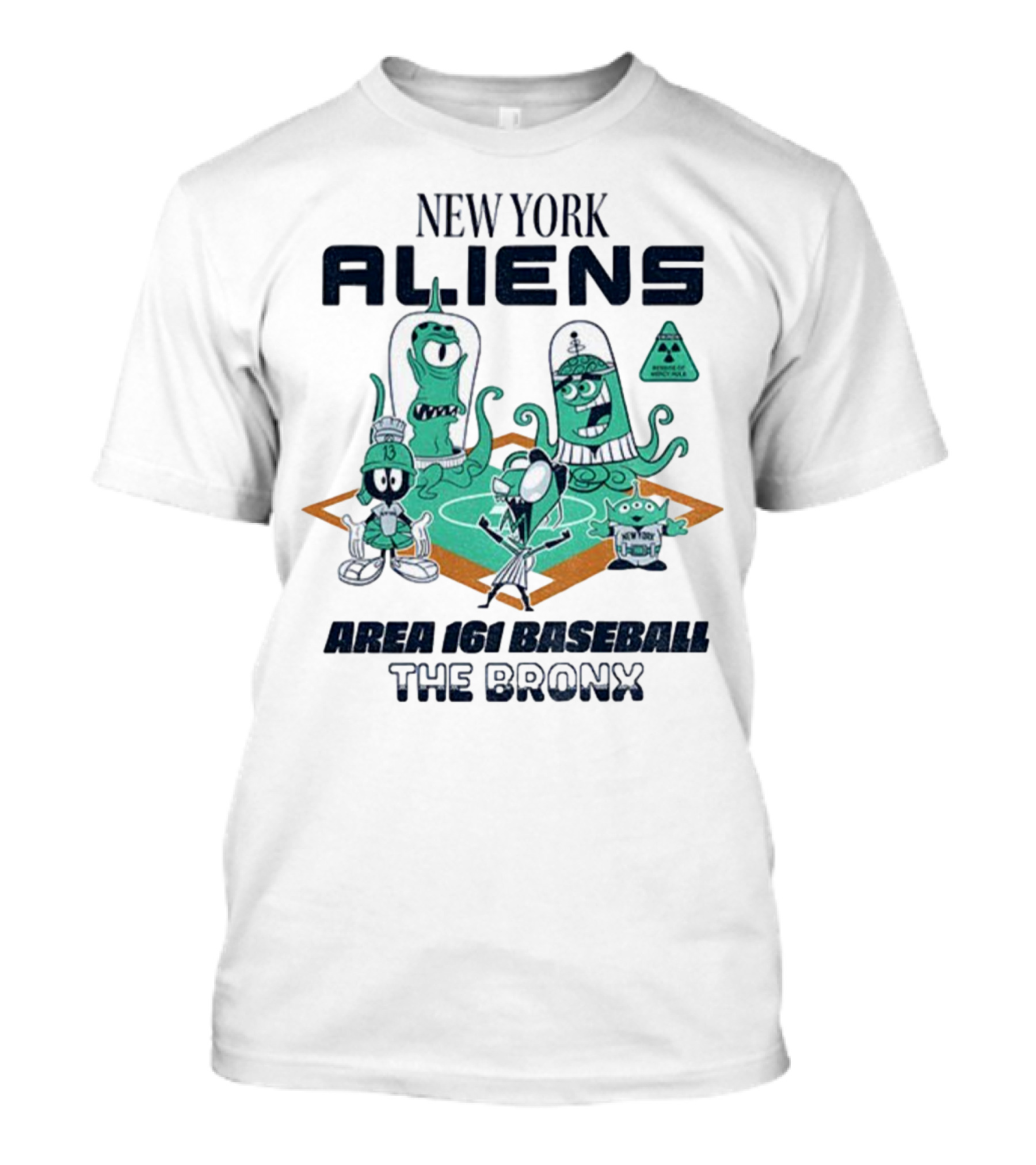 New York Aliens Area 161 Baseball The Bronx T-Shirt