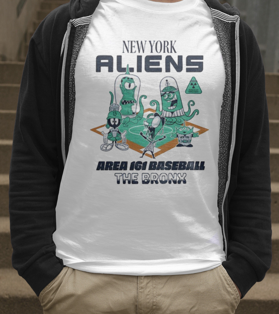 New York Aliens Area 161 Baseball The Bronx T-Shirt