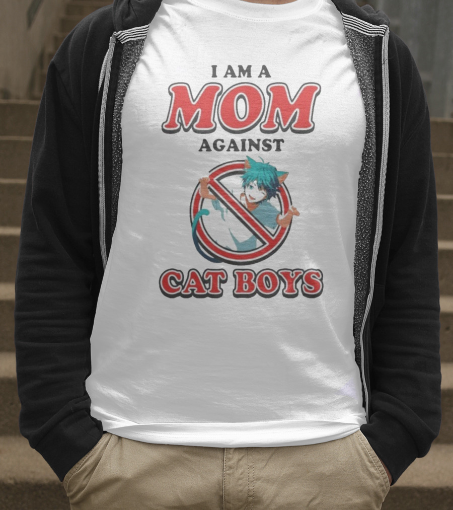 I Am A Mom Against Cat Boys Anime Waifus T-Shirt