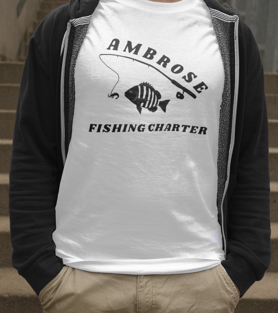 Ambrose Fishing Charter Fun Angling Adventure T-Shirt