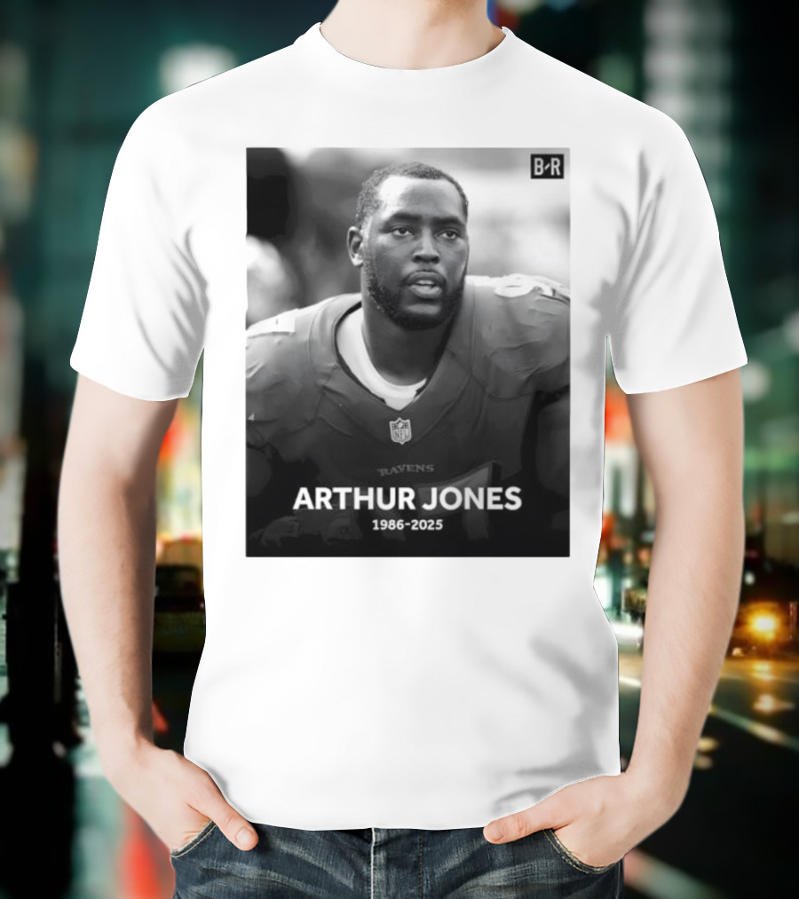 Arthur Jones Baltimore Ravens NFL Player Tribute 1986-2025 T-Shirt