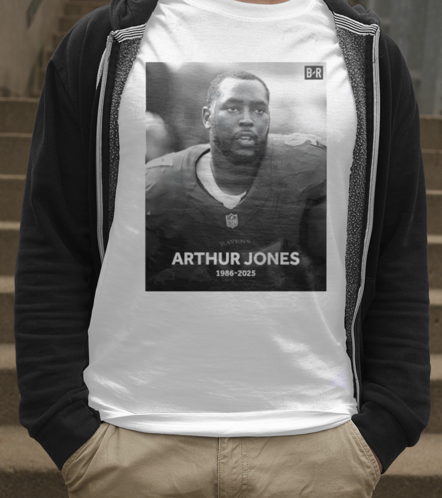 Arthur Jones Baltimore Ravens NFL Player Tribute 1986-2025 T-Shirt