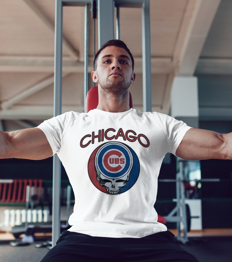 Chicago Cubs Grateful Dead Collaboration Steal Your Base Skull T-Shirt