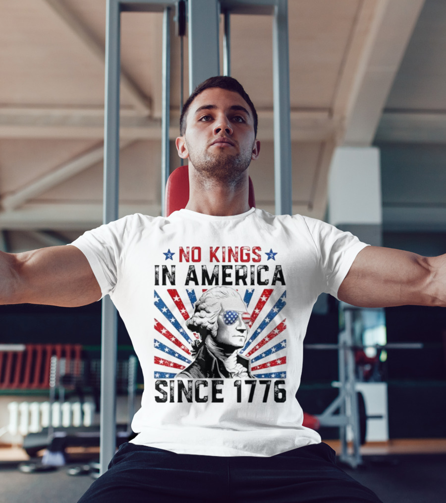 George Washington No Kings In America Since 1776 Retro T-Shirt