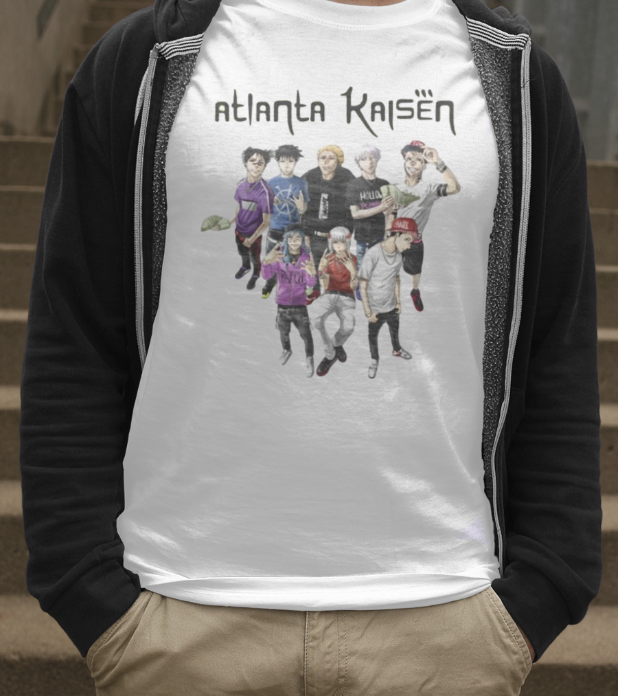 Goofyahhtees Atlanta Kaisen Anime Character Group With Fashion Styles T-Shirt