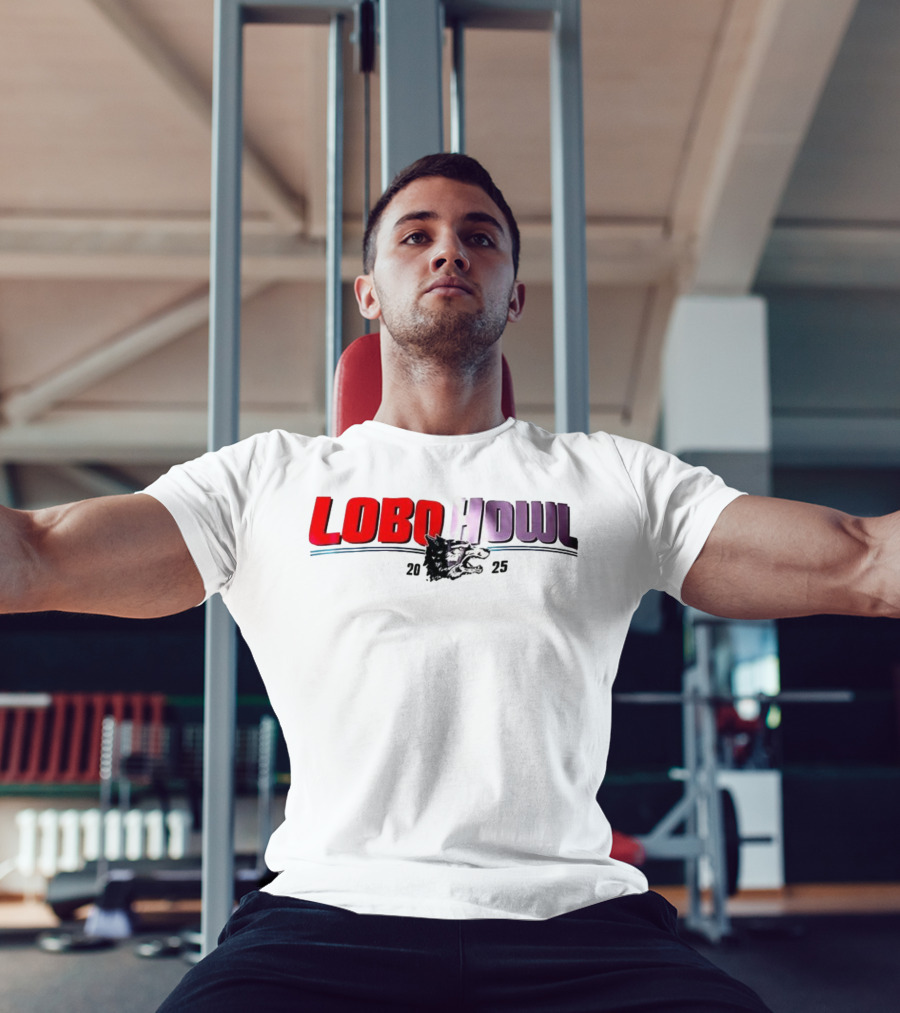 Lobo Howl 2025 Wolf Head Logo Red Purple T-Shirt