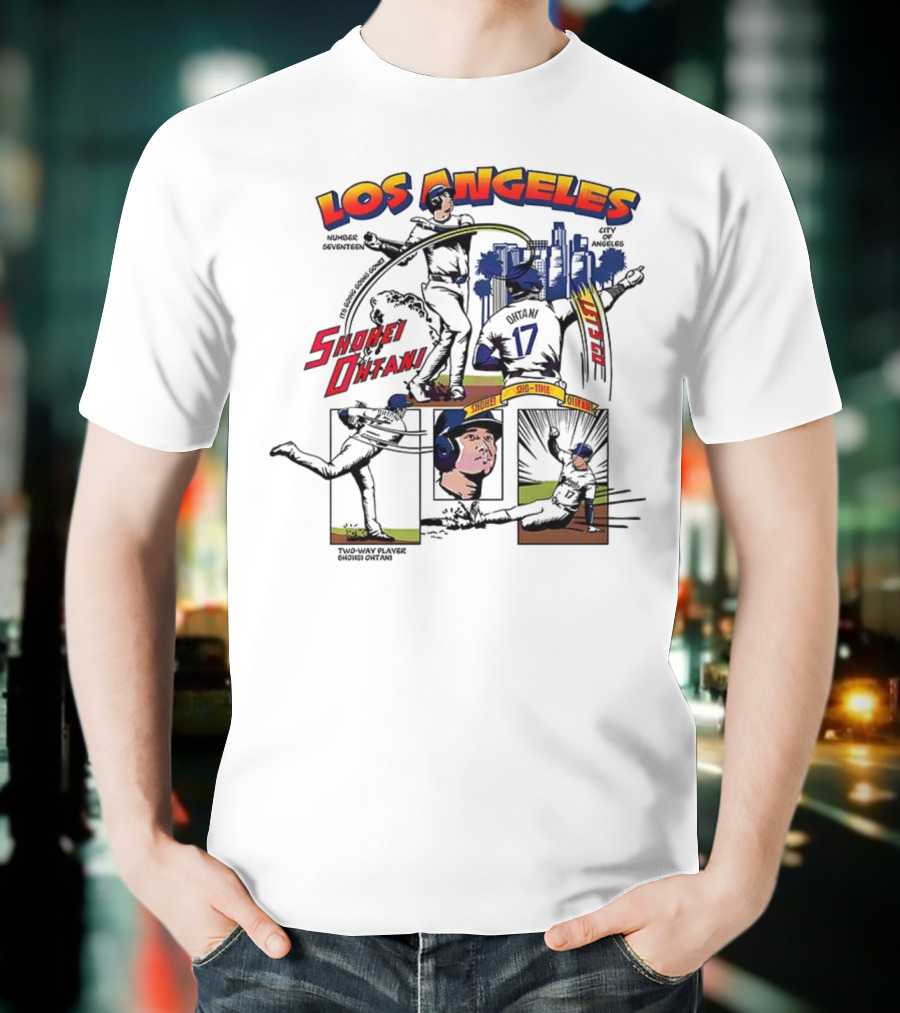 Los Angeles Shohei Ohtani Sho-Time Baseball Comic 17 T-Shirt