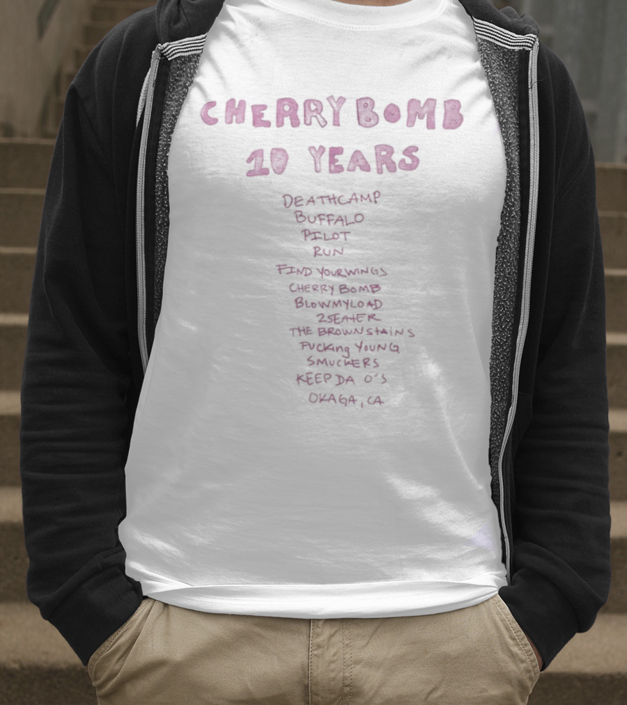 Cherry Bomb 10 Years Seatac Wa Emerald Ballet Band Road Running Cherry Bomb Groveland Deer Lake The Running Running Sandy Space ASA O's Omaha Ca T-Shirt