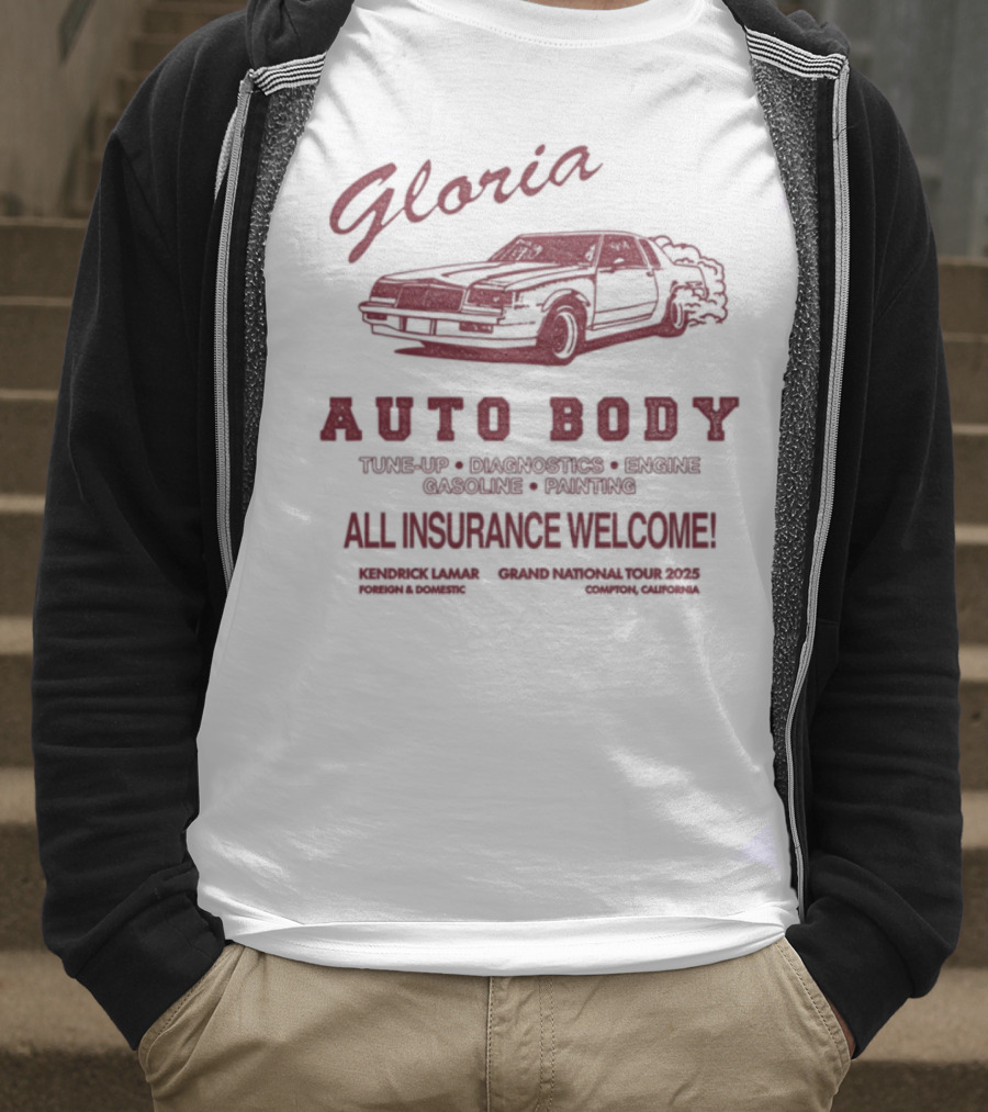 Gnxtour Kendrick Lamar Gloria Auto Body T-Shirt