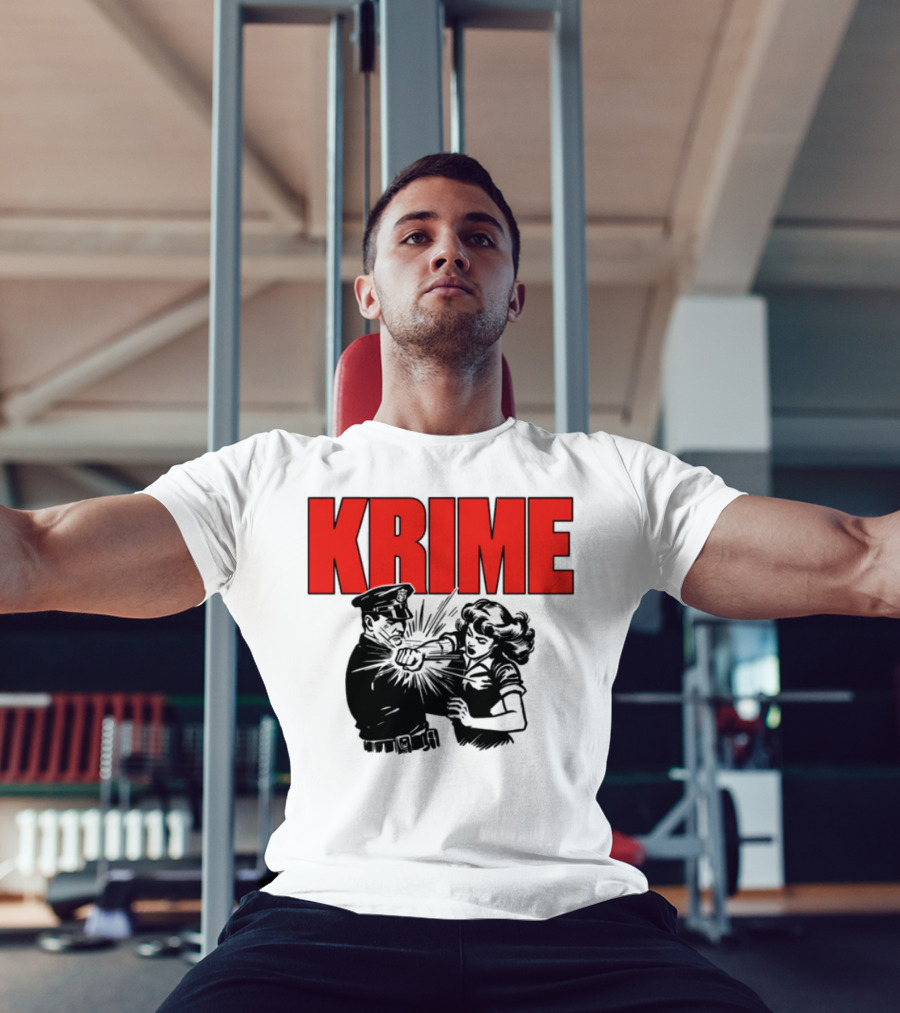 Krime ACAB Red Bold Text T-Shirt