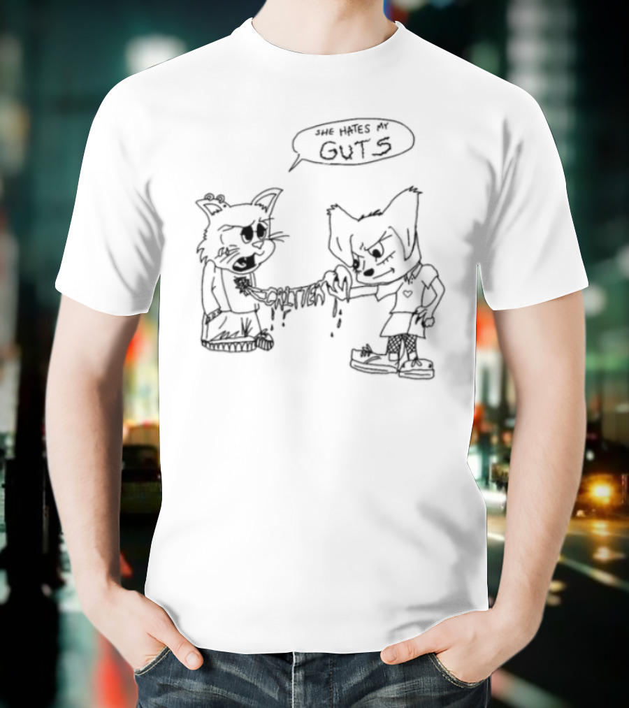 Limited Edition She Hates My Guts Wolf Character T-Shirt