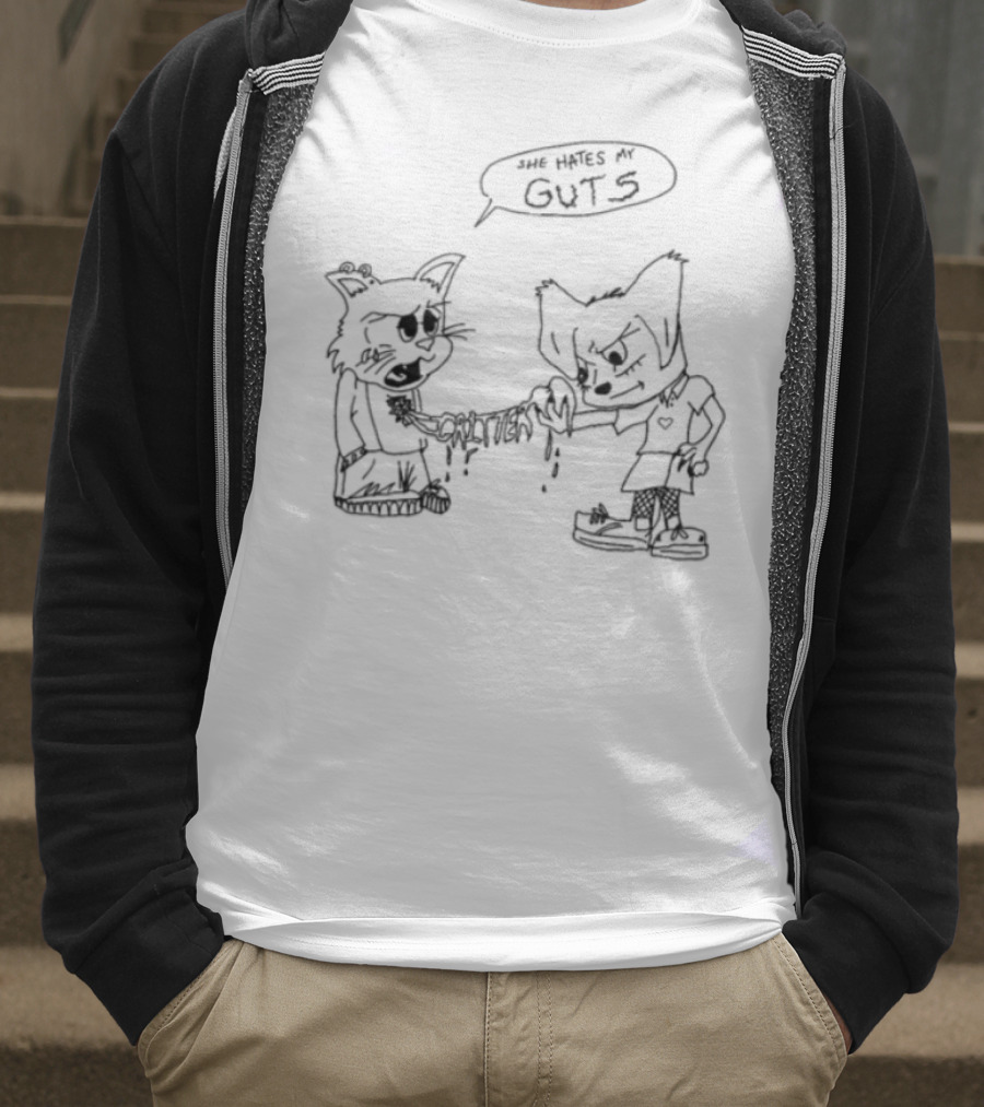 Limited Edition She Hates My Guts Wolf Character T-Shirt