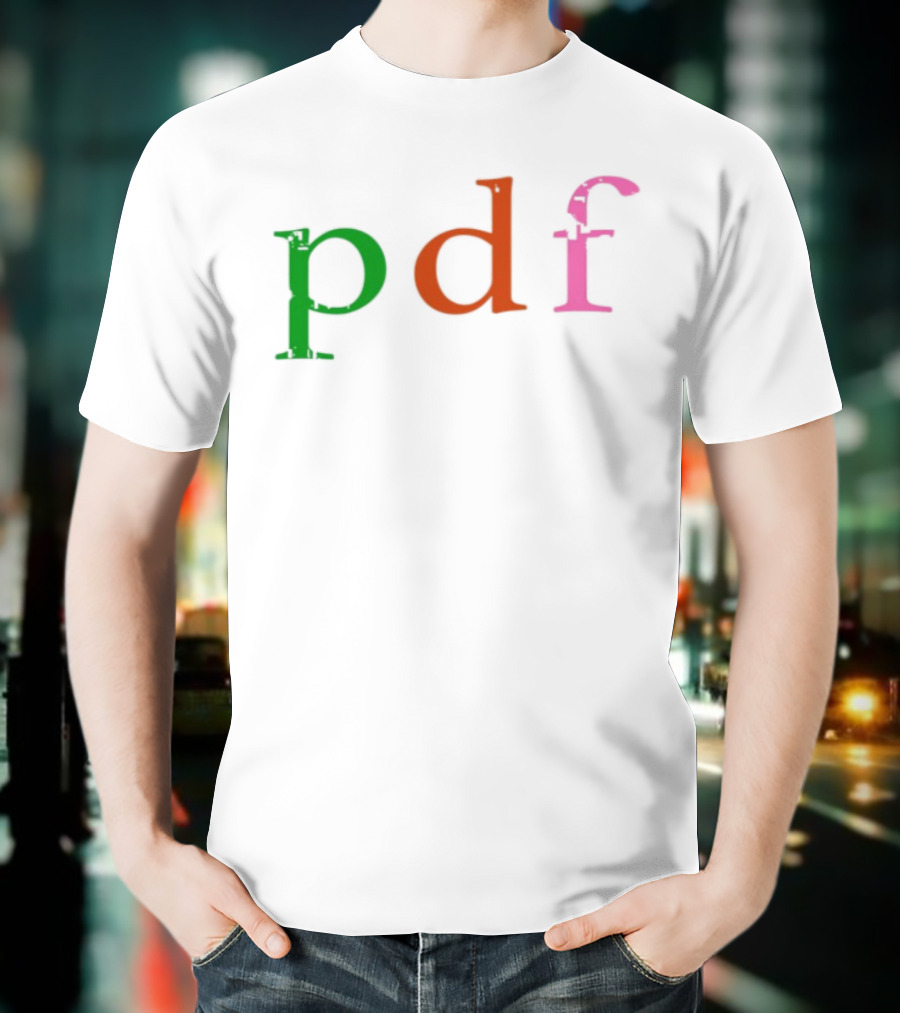 Pdf These Files Contain Confidential Multicolor Text T-Shirt