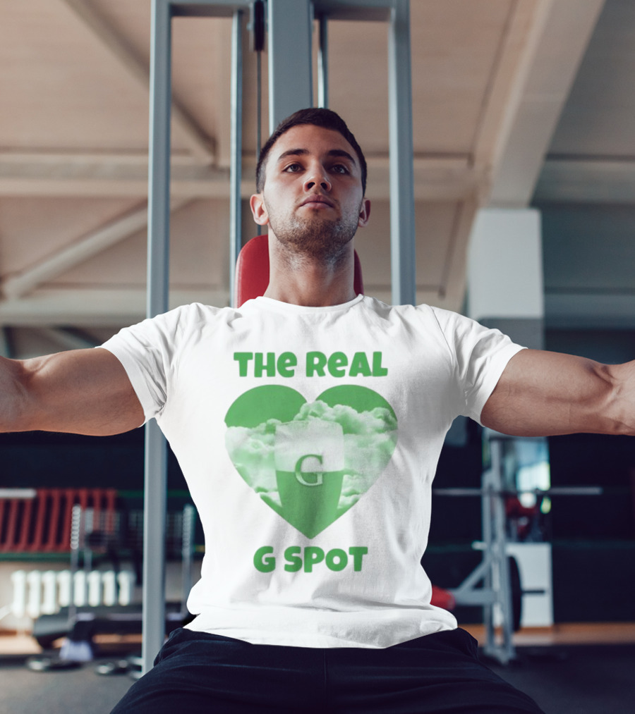 The Real G Spot Green Heart Cloud Pint T-Shirt