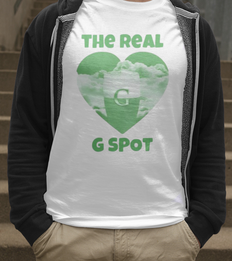 The Real G Spot Green Heart Cloud Pint T-Shirt