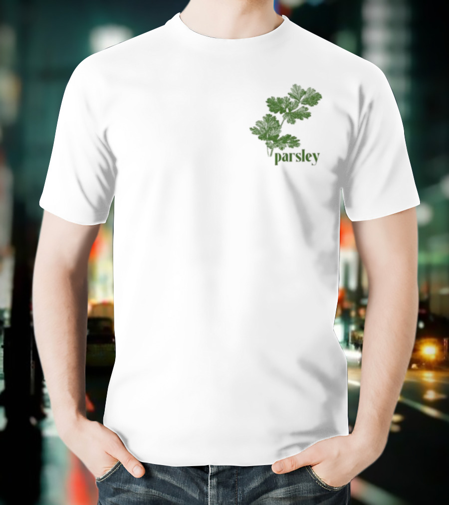 Atthemoment Green Parsley Leaves T-Shirt