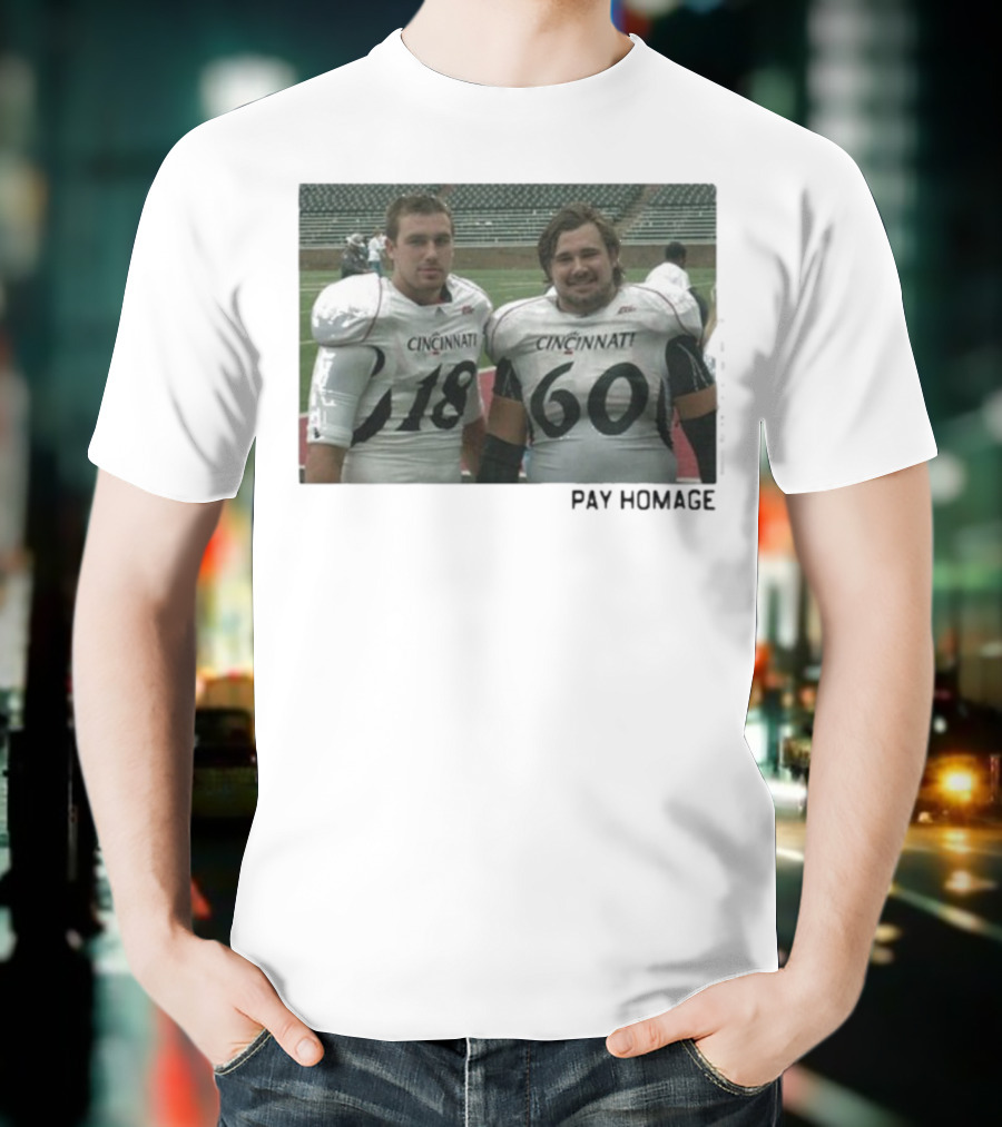 Cincinnati Bearcats Kelce Brothers Football Team Vintage Tribute T-Shirt