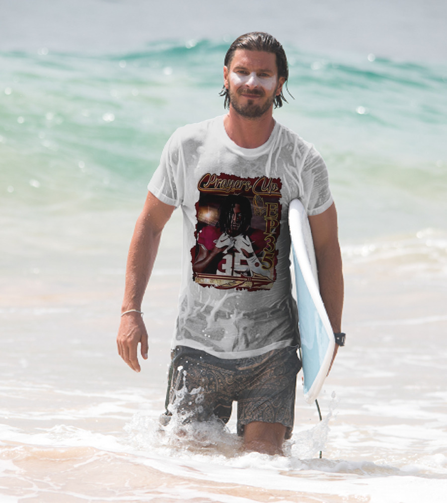 Ethan Pritchard EP35 Prayers Up Football 35 T-Shirt