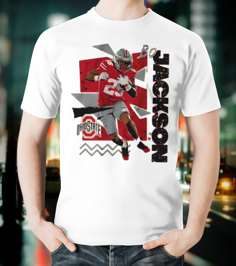 Bo Jackson Ohio State Football 90s Style T-Shirt