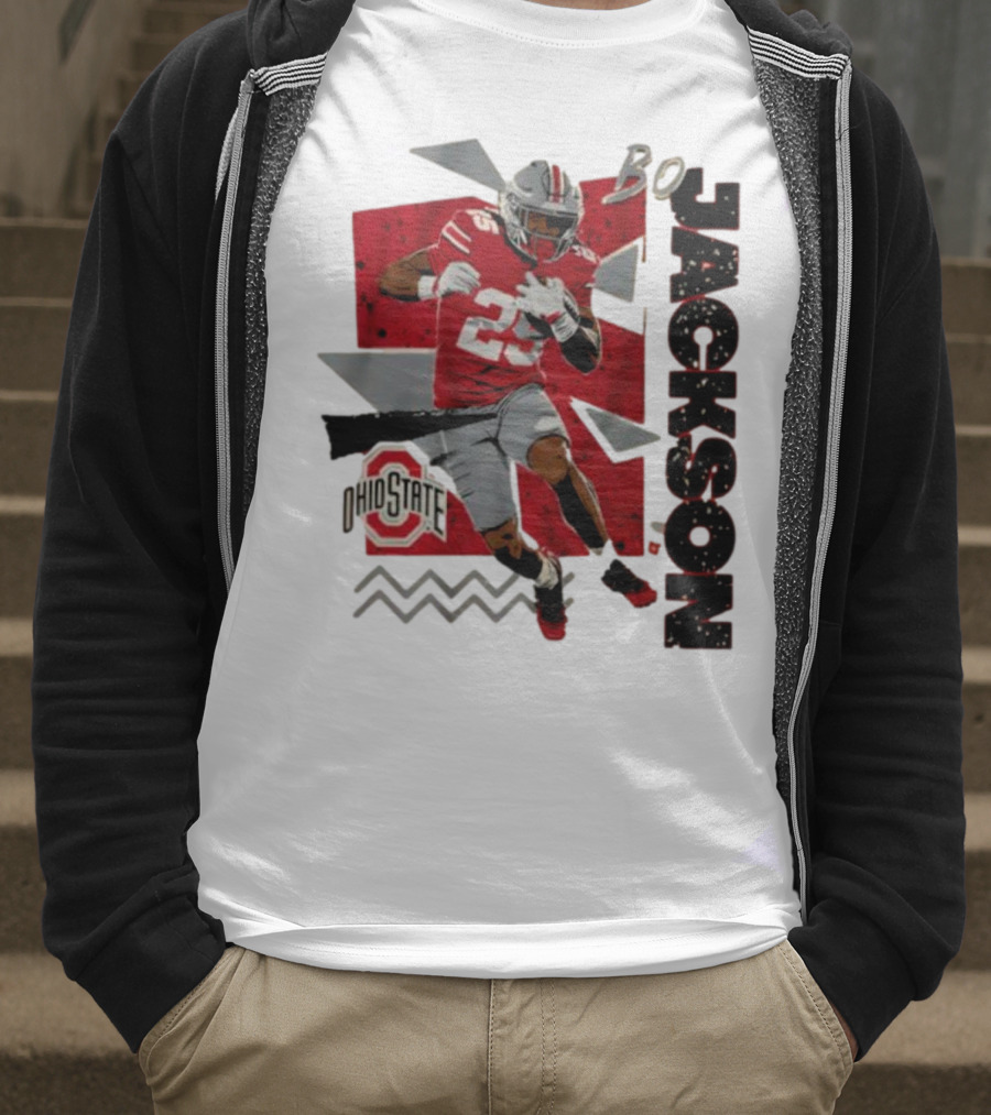 Bo Jackson Ohio State Football 90s Style T-Shirt
