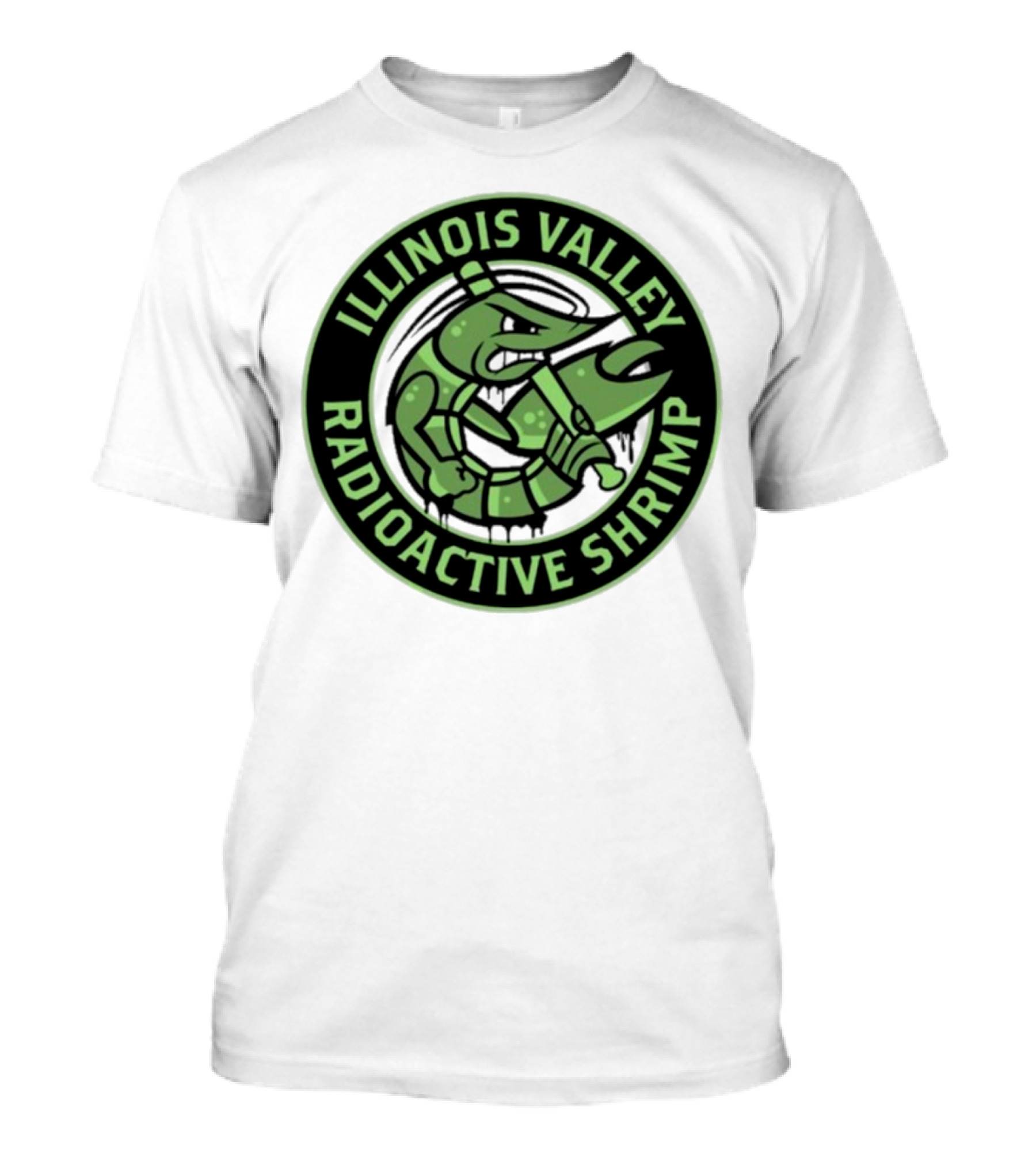Illinois Valley Radioactive Pistol Shrimp Team Logo T-Shirt