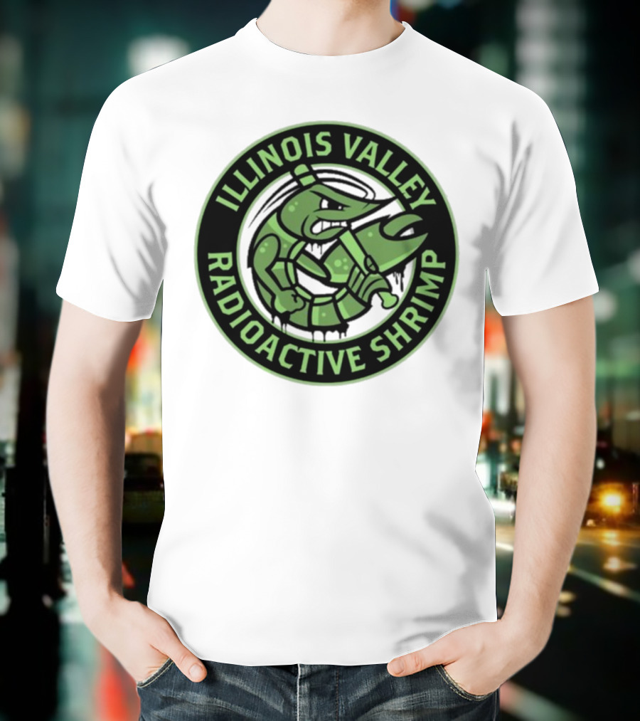 Illinois Valley Radioactive Pistol Shrimp Team Logo T-Shirt