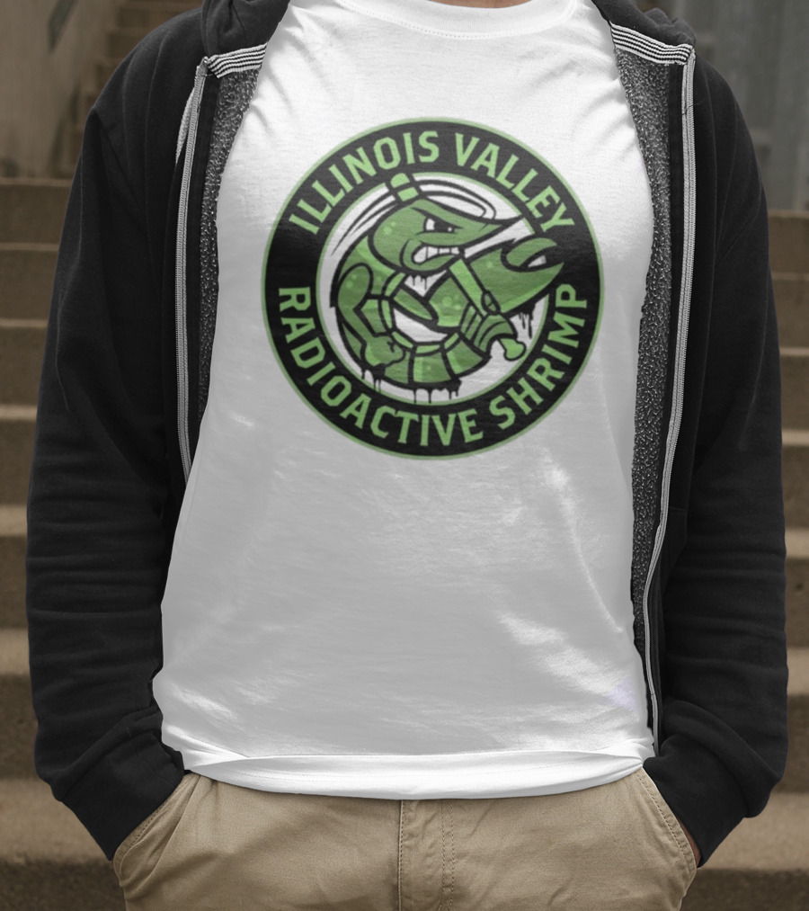 Illinois Valley Radioactive Pistol Shrimp Team Logo T-Shirt
