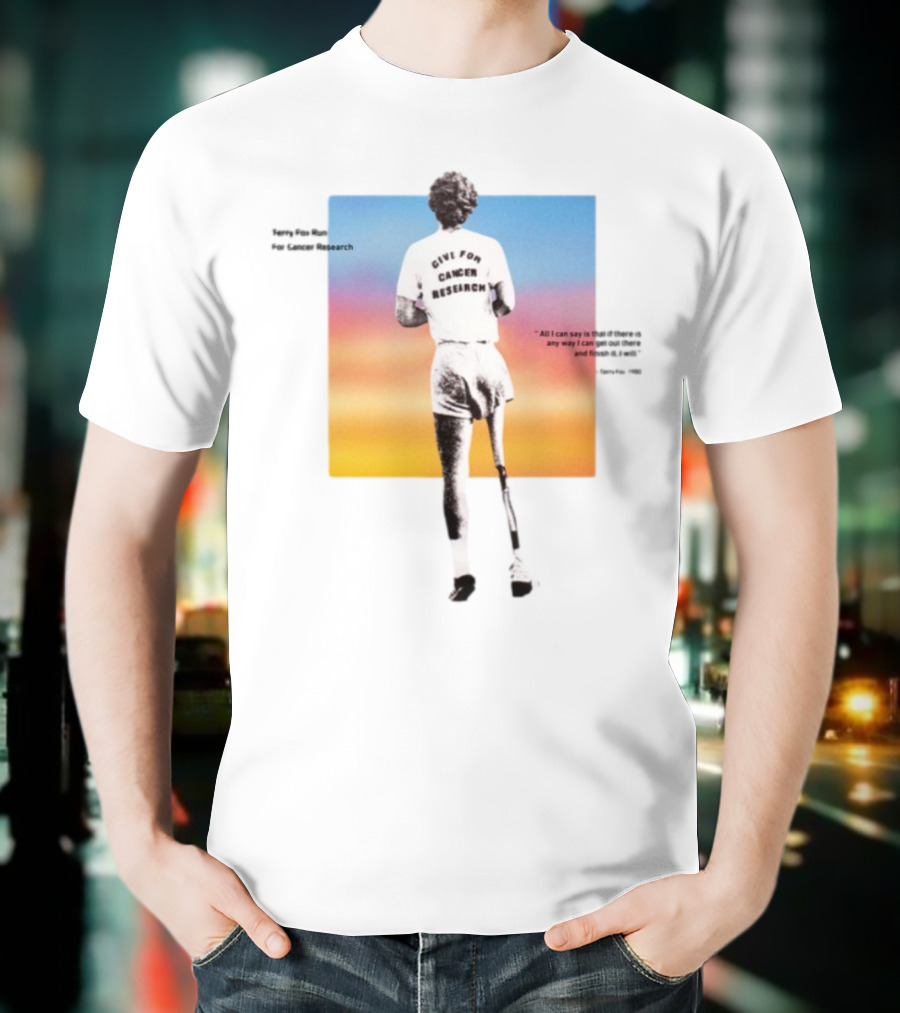 Ryan Reynolds Finish It 2025 Give For Cancer Research Terry Fox Run T-Shirt