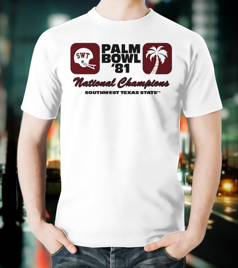 SWT 1981 Palm Bowl National Champions T-Shirt