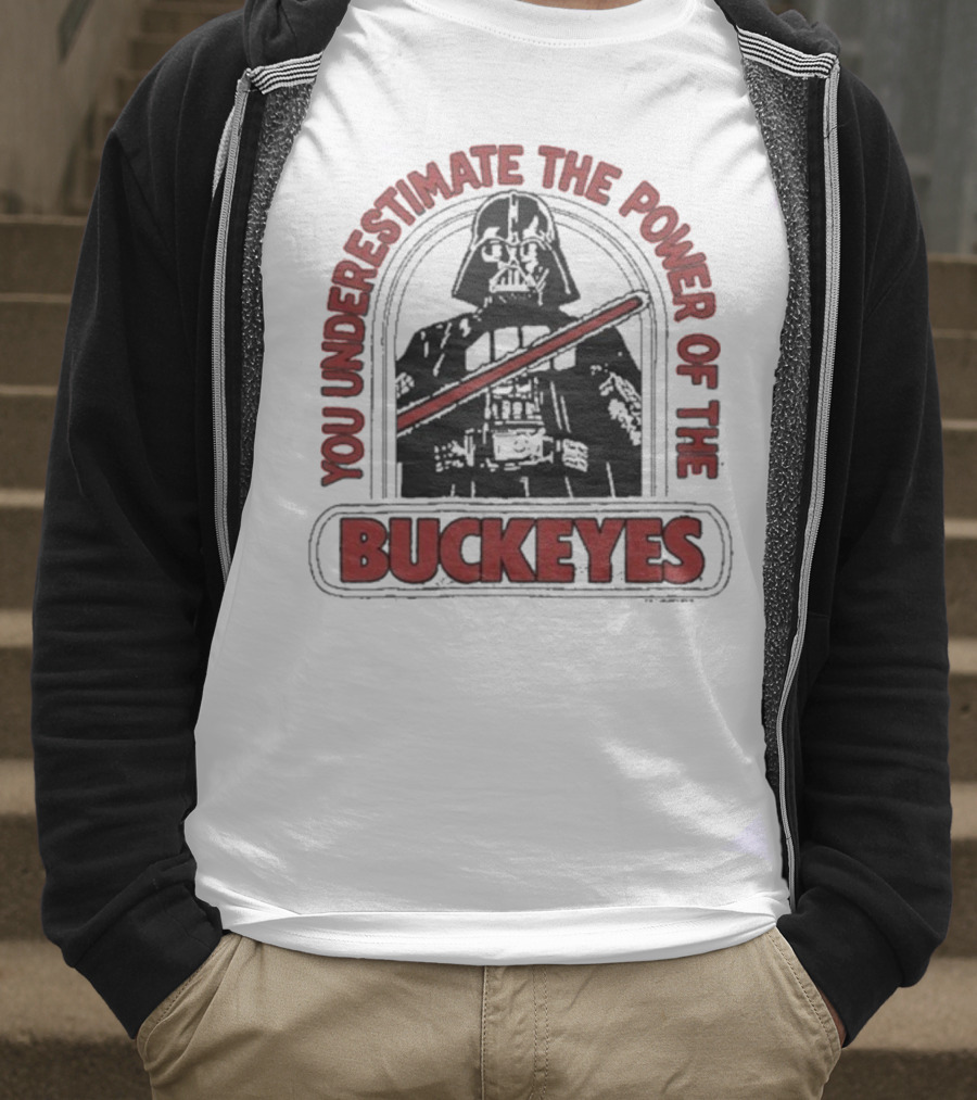 Star Wars Darth Vader You Underestimate The Power Of The Buckeyes T-Shirt