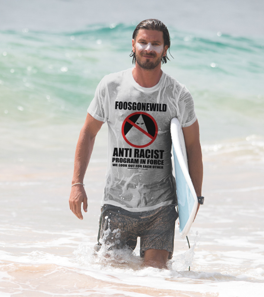 Foosgonewild Anti Racist Program No Face Symbol T-Shirt