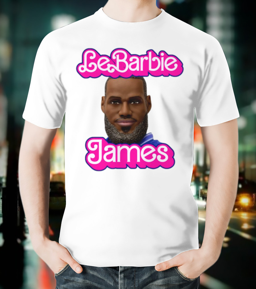 LeBarbie James Basketball Icon Parody T-Shirt