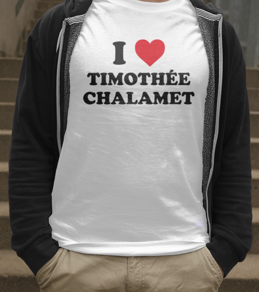 I Heart Timothée Chalamet Enthusiast Apparel T-Shirt