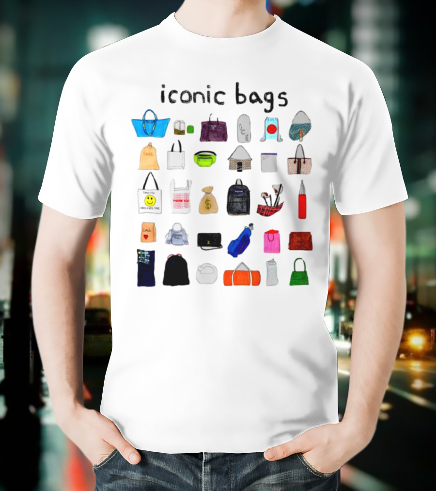 Iconic Bags Featuring Famous And Recognizable Designs And Symbols T-Shirt