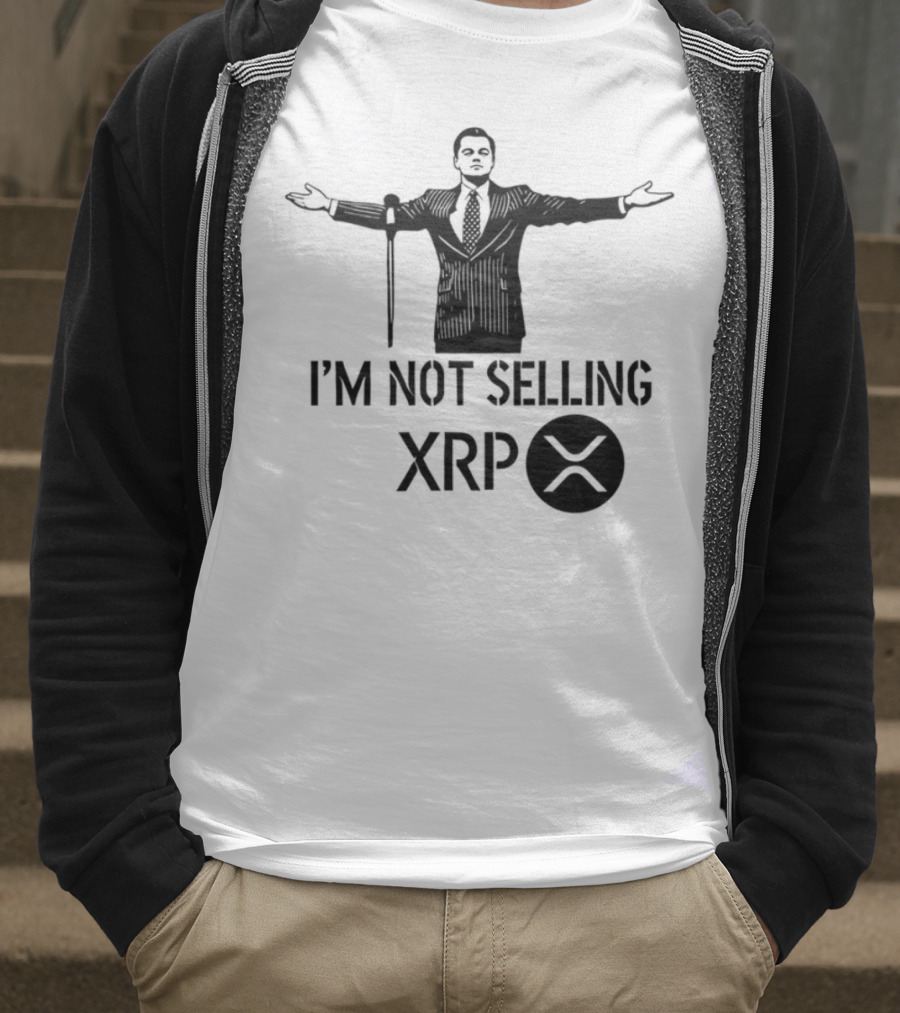I'm Not Selling XRP Man With Outstretched Arms T-Shirt
