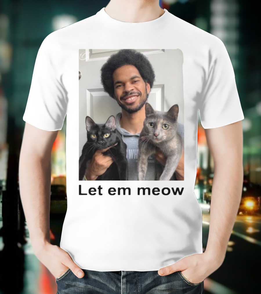Limited Let Em Meow Jarrett Allen Cats T-Shirt