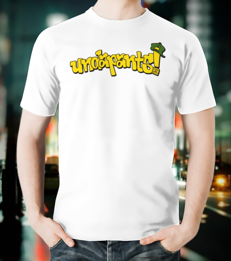Podmeetsworldshow Undapants Retro Cartoon Style T-Shirt