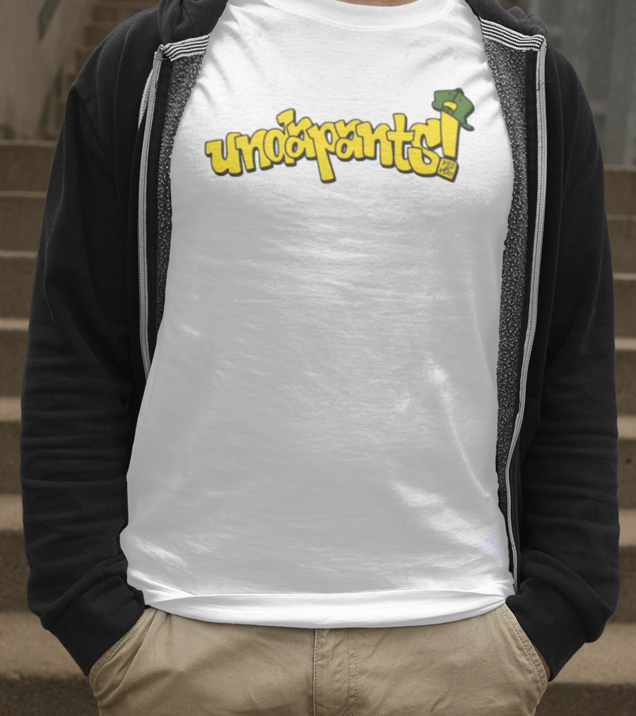 Podmeetsworldshow Undapants Retro Cartoon Style T-Shirt