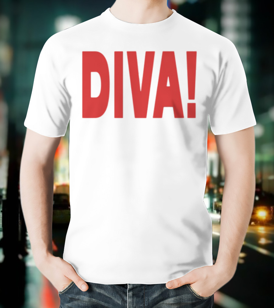 Role Model Diva DIVA! Red Lettering T-Shirt