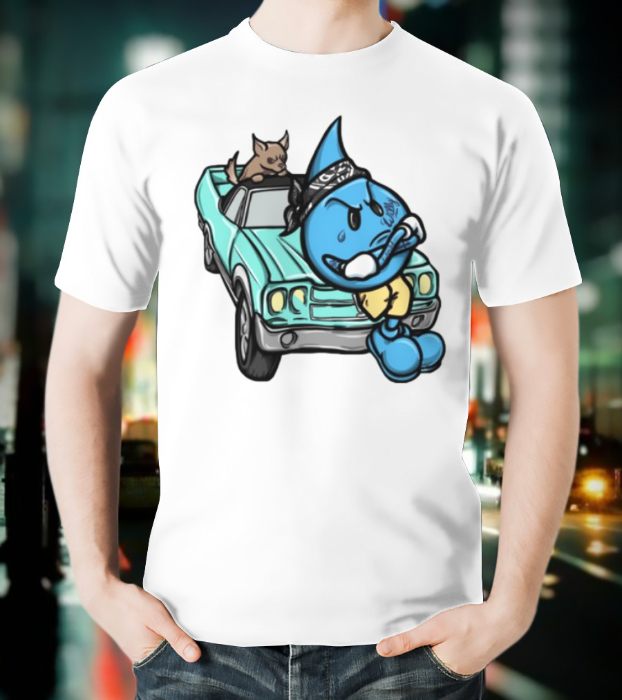 Wet Willy Homies Bandana Lowrider Vintage Car Cartoon T-Shirt
