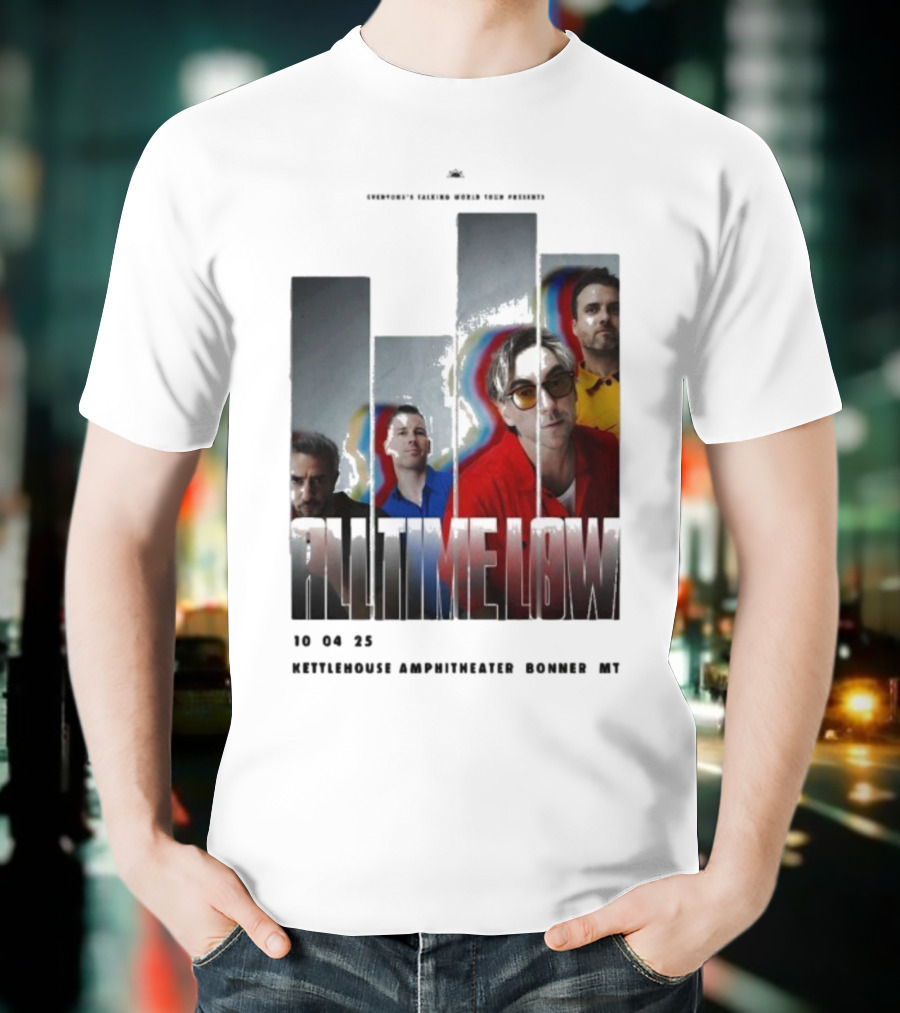 All Time Low Live 10.4.2025 KettleHouse Amphitheater Bonner MT T-Shirt