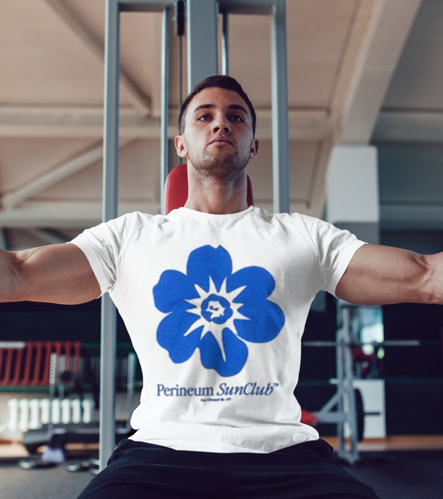Chad And JT Perineum SunClub Bumflower Blue Blossom T-Shirt