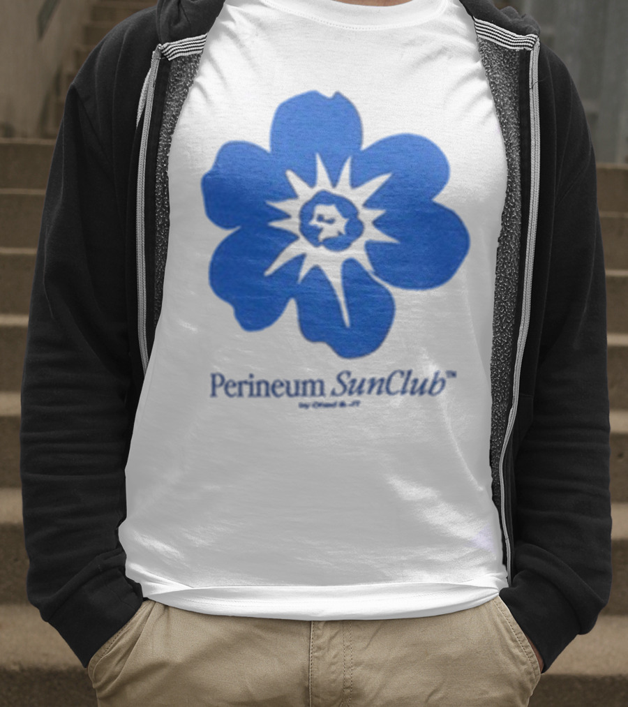 Chad And JT Perineum SunClub Bumflower Blue Blossom T-Shirt