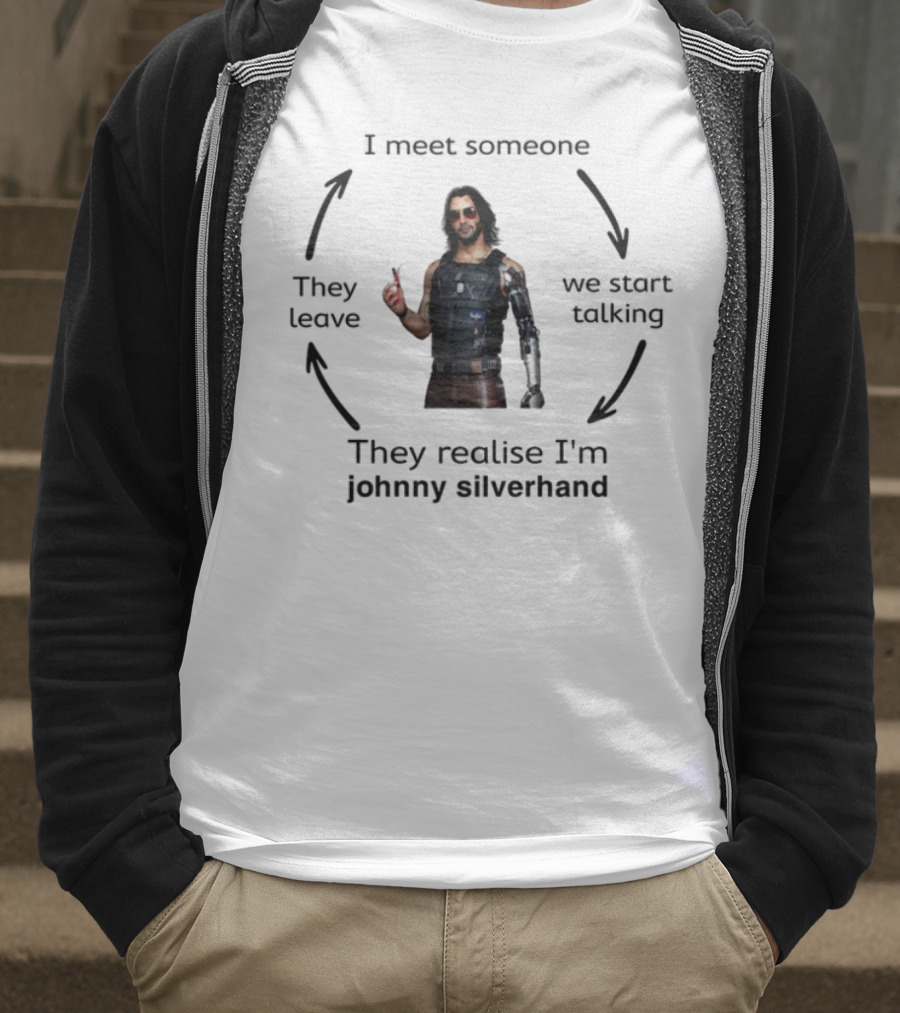 I'm Johnny Silverhand Cyberpunk Character Realization Moment T-Shirt