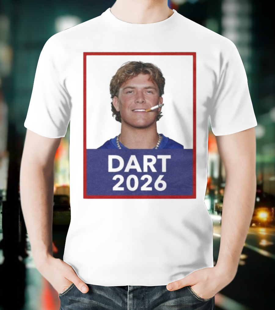 Dart 2026 Cigarette Image Red Frame T-Shirt