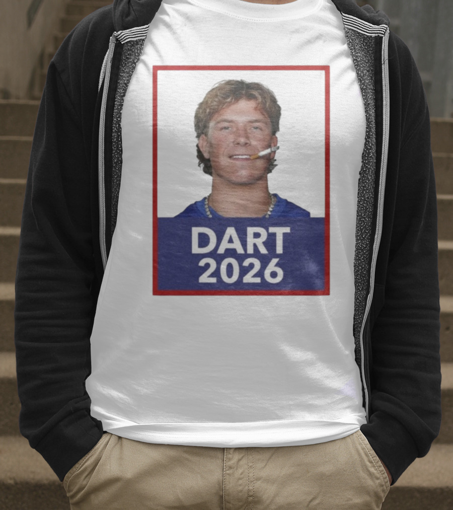 Dart 2026 Cigarette Image Red Frame T-Shirt