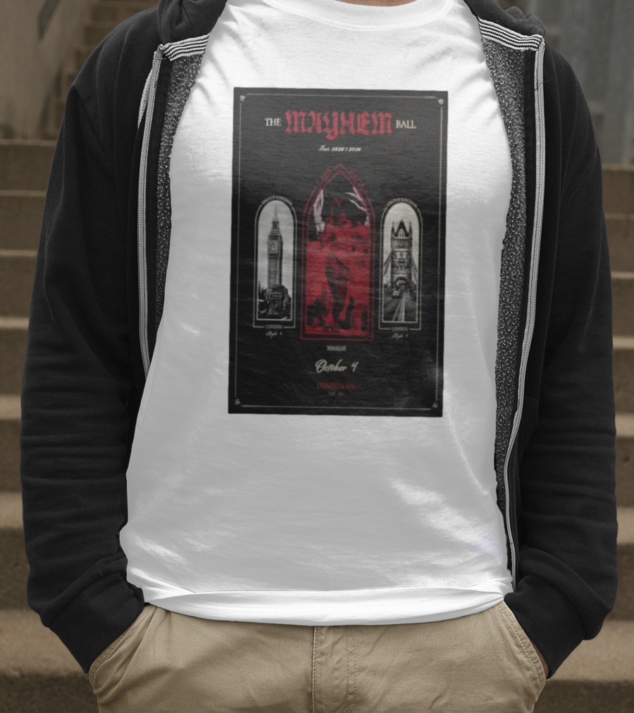 Lady Gaga The Mayhem Ball Tonight October 4 London UK The O2 2025 T-Shirt