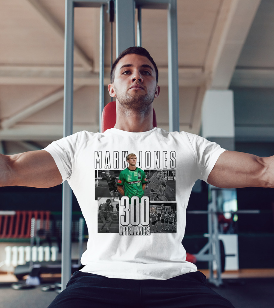 Mark Jones 300 Appearances Northwich FC Green Jersey Football Tribute T-Shirt