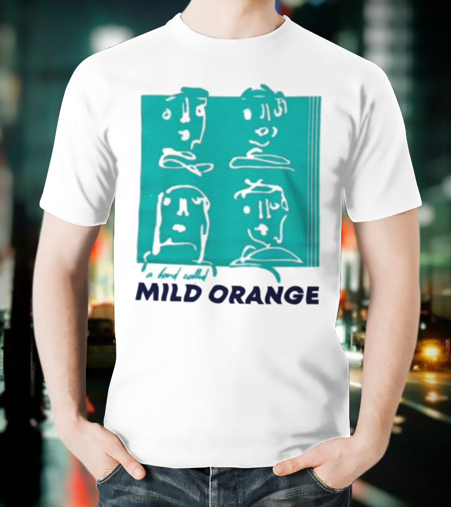 Mild Orange A Band Called Faces Artwork T-Shirt