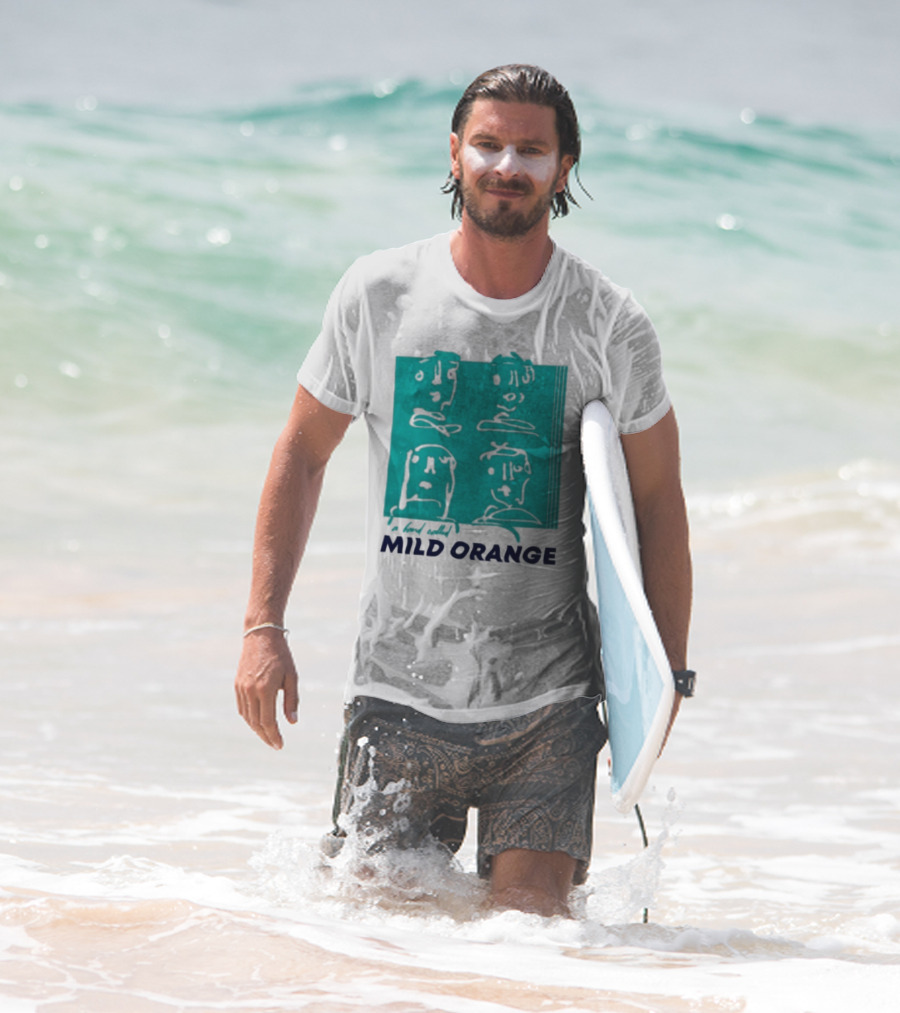 Mild Orange A Band Called Faces Artwork T-Shirt